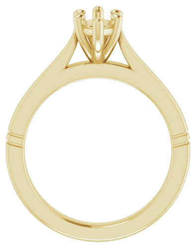 14K Yellow  10x5 mm Marquise Solitaire Engagement Ring Mounting (2)