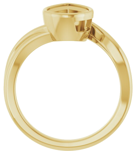 Sužadėtuvių Žiedas „Bezel-Set“ 14k yellow gold Pear 11.5mm x 7mm (2)