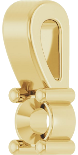 Pakabukas „Family Bar“ 10k yellow gold Round 3.5mm (2)