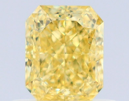 0.62 carat Fancy Intense Yellow-VS1 Natūralus Radiant Deimantas (1)