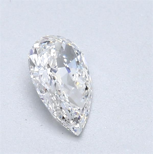 0.4 carat D-VS2 Natūralus Pear Deimantas (1)