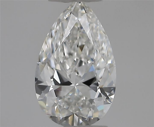 0.41 carat F-VVS1 Natūralus Pear Deimantas (1)