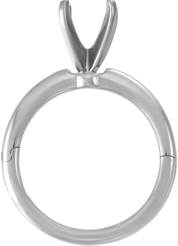 Sužadėtuvių Žiedas „CLIQ® Hinged Adjustable Solitaire“ 14k white gold Oval 9mm x 7mm (3)
