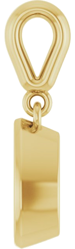 Pakabukas „Bezel-Set Solitaire Charm“ 10k yellow gold Pear 8mm x 5mm (3)