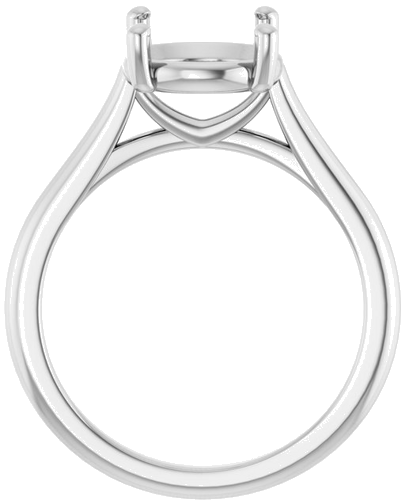 Sužadėtuvių Žiedas 14k white gold Round 8.8mm (2)