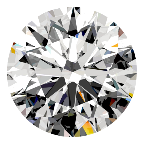 0.3 carat H-VVS1 Excellent cut Natūralus Round Deimantas (1)