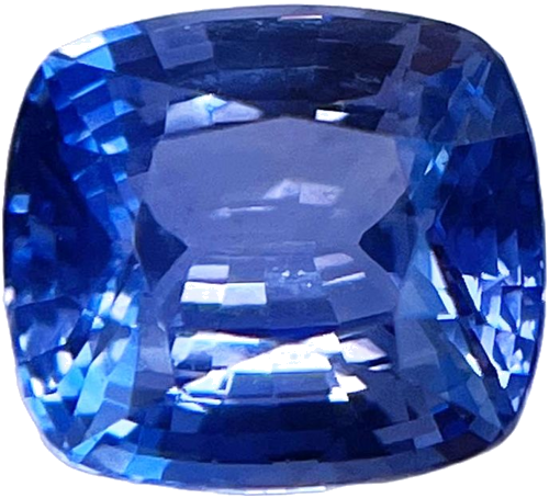 3.97 carat BLUE Cushion Safyras (1)