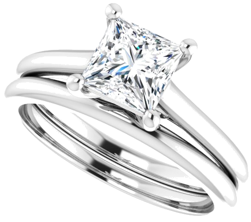 Sužadėtuvių Žiedas „Infinity-Inspired“ 925 Sidabro Square 5.5mm (10)