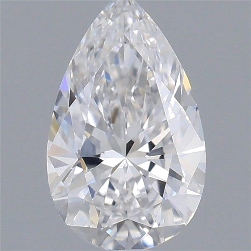 0.4 carat D-VVS2 Natūralus Pear Deimantas (1)