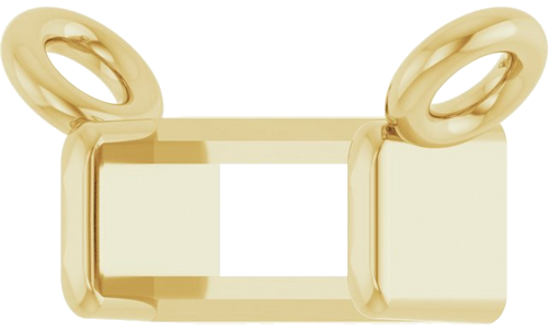 Pakabukas „Solitaire Channel-Set“ 585 Geltonojo Aukso Straight Baguette 4mm x 2mm (2)