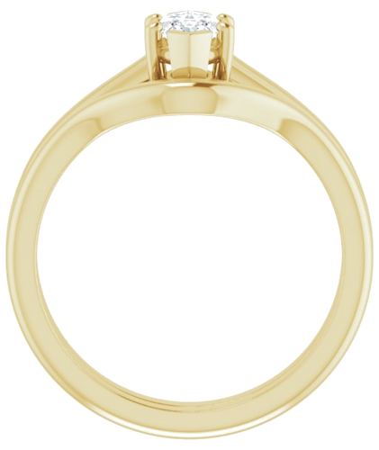 Sužadėtuvių Žiedas „V-End Prong“ 10k yellow gold Marquise 8mm x 4mm (7)