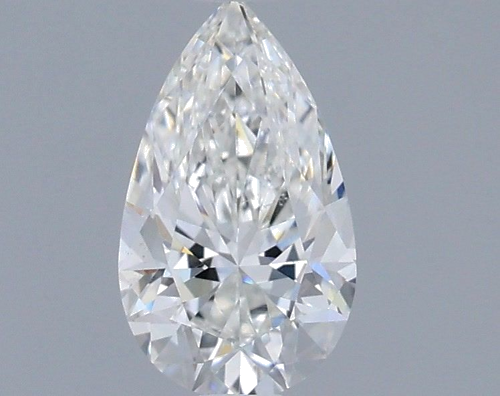 0.61 carat F-SI1 Natūralus Pear Deimantas (1)