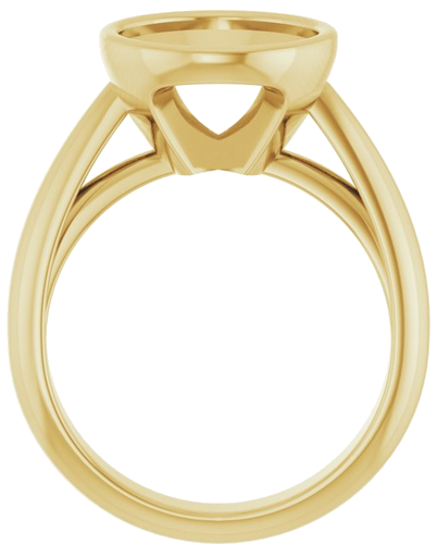 Sužadėtuvių Žiedas „Bezel-Set Solitaire“ 14k yellow gold Oval 12mm x 10mm (2)