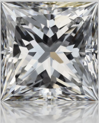 0.7 carat D-SI2 Natūralus Princess Deimantas (1)