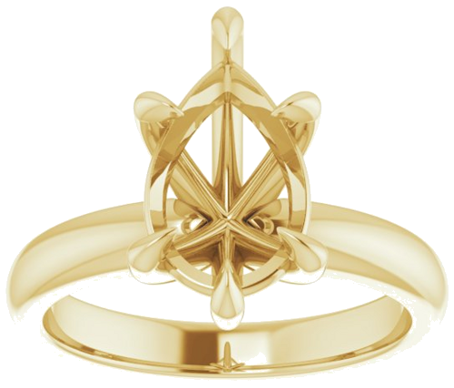Sužadėtuvių Žiedas „Claw-Prong Solitaire“ 14k yellow gold Pear 12mm x 8mm (3)