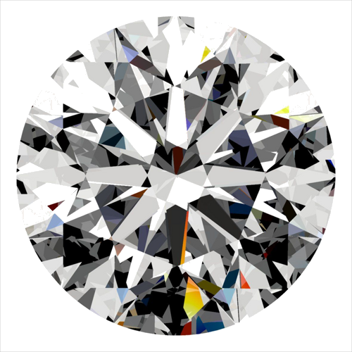 0.42 carat D-VVS1 Excellent cut Natūralus Round Deimantas (1)