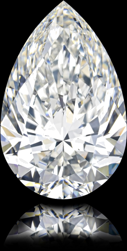 6.51 carat H-VS2 Natūralus Pear Deimantas (1)