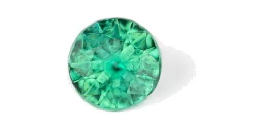 0.22 carat GREEN Round Smaragdas (1)