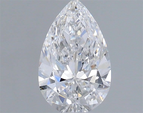 0.7 carat D-SI2 Natūralus Pear Deimantas (1)