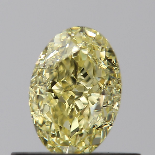 0.65 carat Fancy Yellow-VVS2 Natūralus Oval Deimantas (1)