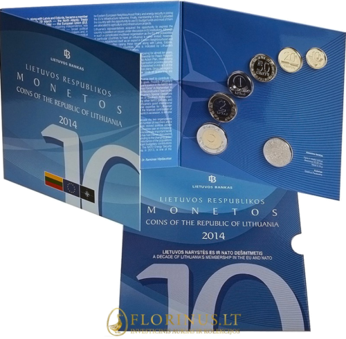 2014 Lithuania, Litas coins BU set (2)