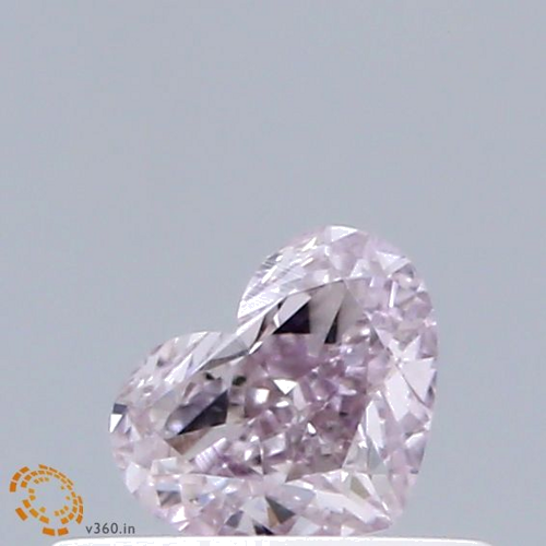 0.3 carat Fancy Purplish Pink-VS2 Natūralus Heart Deimantas (1)