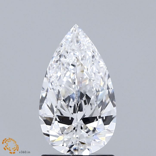 1.31 carat D-SI2 Natūralus Pear Deimantas (1)