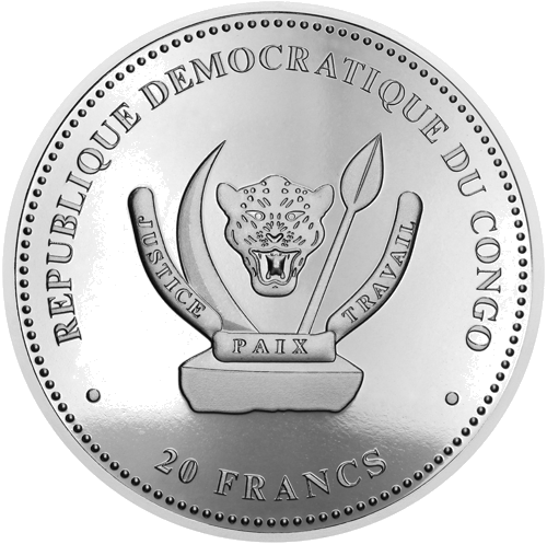 1 oz Pilkasis vilkas 2019 Kongas sidabrinė moneta (2)