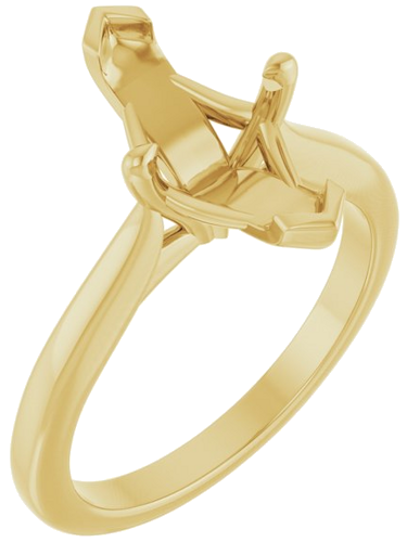 Sužadėtuvių Žiedas „Solitaire“ 14k yellow gold Marquise 12.5mm x 6.5mm (1)