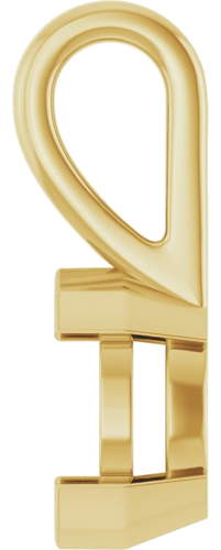 Pakabukas „Half-Bezel Solitaire Charm“ 14k yellow gold Marquise 7mm x 3.5mm (3)