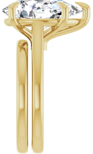 Sužadėtuvių Žiedas „Claw-Pong“ 14k yellow gold Pear 15mm x 10mm (9)