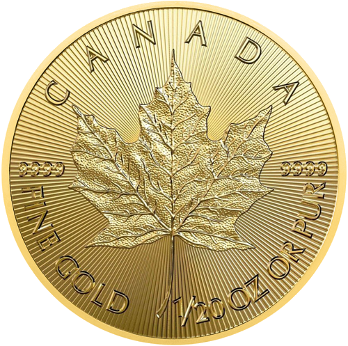 1/20 oz Kanādas Kļavas lapa zelta monēta Mix gadi (1)