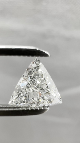 0.5 carat G-SI1 Natūralus Triangular Deimantas (1)