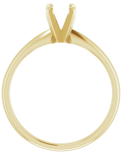 Sužadėtuvių Žiedas „Solitaire“ 14k yellow gold Square 3.75mm (2)
