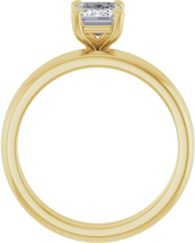 Sužadėtuvių Žiedas „Claw-Prong“ 10k yellow gold Emerald 7mm x 5mm (7)