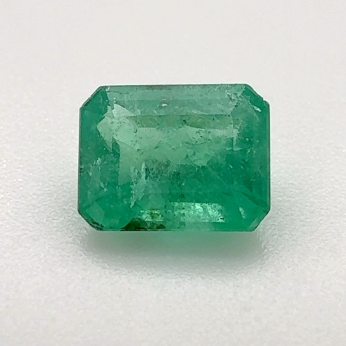 1.075 carat GREEN STEP cut Octagonal Smaragdas (1)