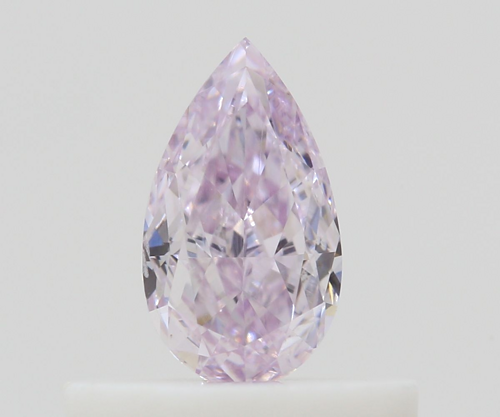 0.32 carat Fancy Light Purplish Pink-SI2 Natūralus Pear Deimantas (1)
