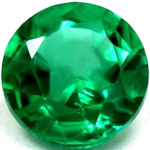 0.44 carat GREEN Round Smaragdas (1)