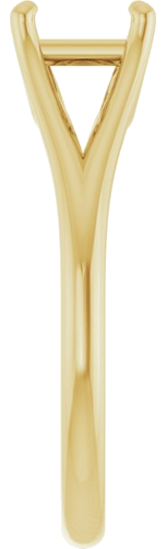 14K Yellow 5.5 mm Square Solitaire Engagement Ring Mounting (4)