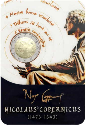 2021 Malta Nicolaus Copernicus 2 euro BU coin card (4)
