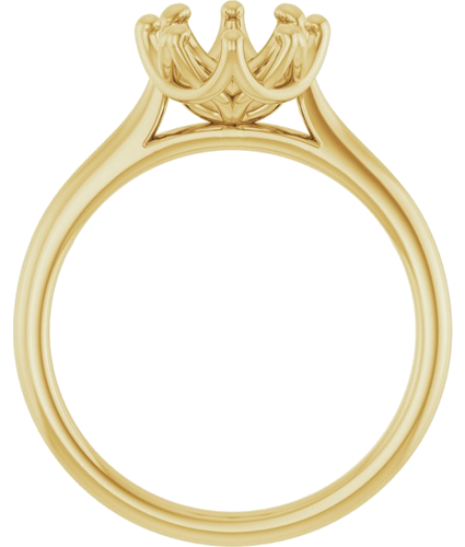 Sužadėtuvių Žiedas „Solitaire“ 14k yellow gold Oval 10mm x 8mm (2)