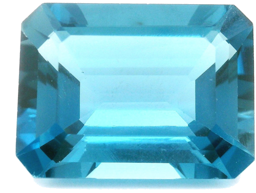 25.46 carat BLUE STEP cut Octagonal Topaz (1)