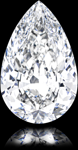 5.13 carat F-VVS1 Natūralus Pear Deimantas (1)