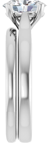 Sužadėtuvių Žiedas „Solitaire“ 950 Platinos Oval 8mm x 6mm (9)