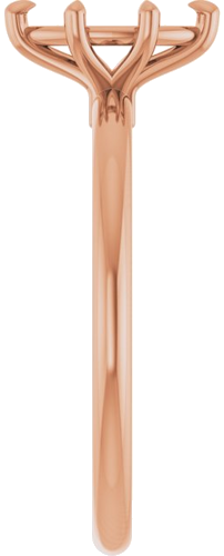 14K Rose 8x4 mm Marquise Solitaire Engagement Ring Mounting (4)