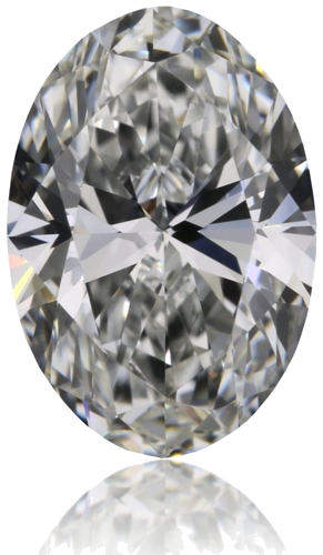 0.62 carat G-VVS1 Natūralus Oval Deimantas (1)
