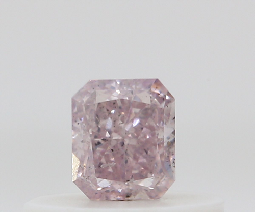0.25 carat Fancy Purplish Pink-SI2 Natūralus Radiant Deimantas (1)
