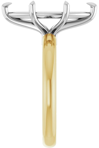Sužadėtuvių Žiedas „Claw-Prong Euro Shank“ 14k yellow/white gold Marquise 16mm x 8mm (4)