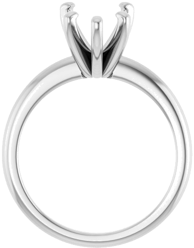 14K White  12x8 mm Pear Solitaire Engagement Ring Mounting (2)