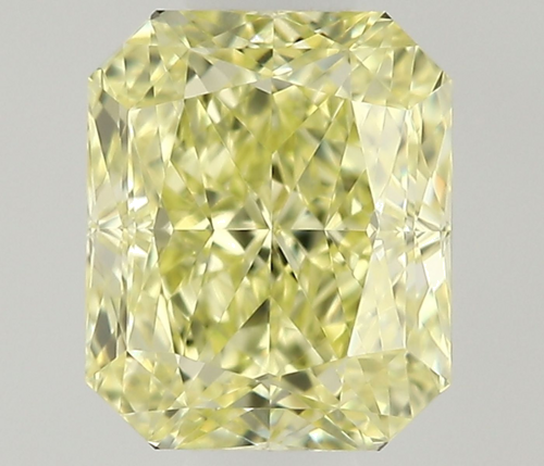0.5 carat Fancy Yellow-VVS2 Natūralus Radiant Deimantas (1)